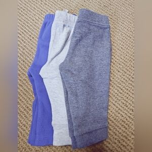 0-3mo Pants 3 Pair Bundle
